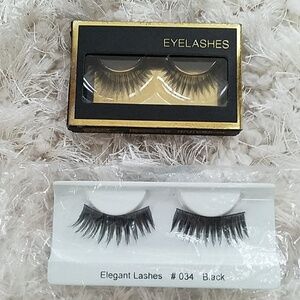 2 pair eyelashes, thick and long
